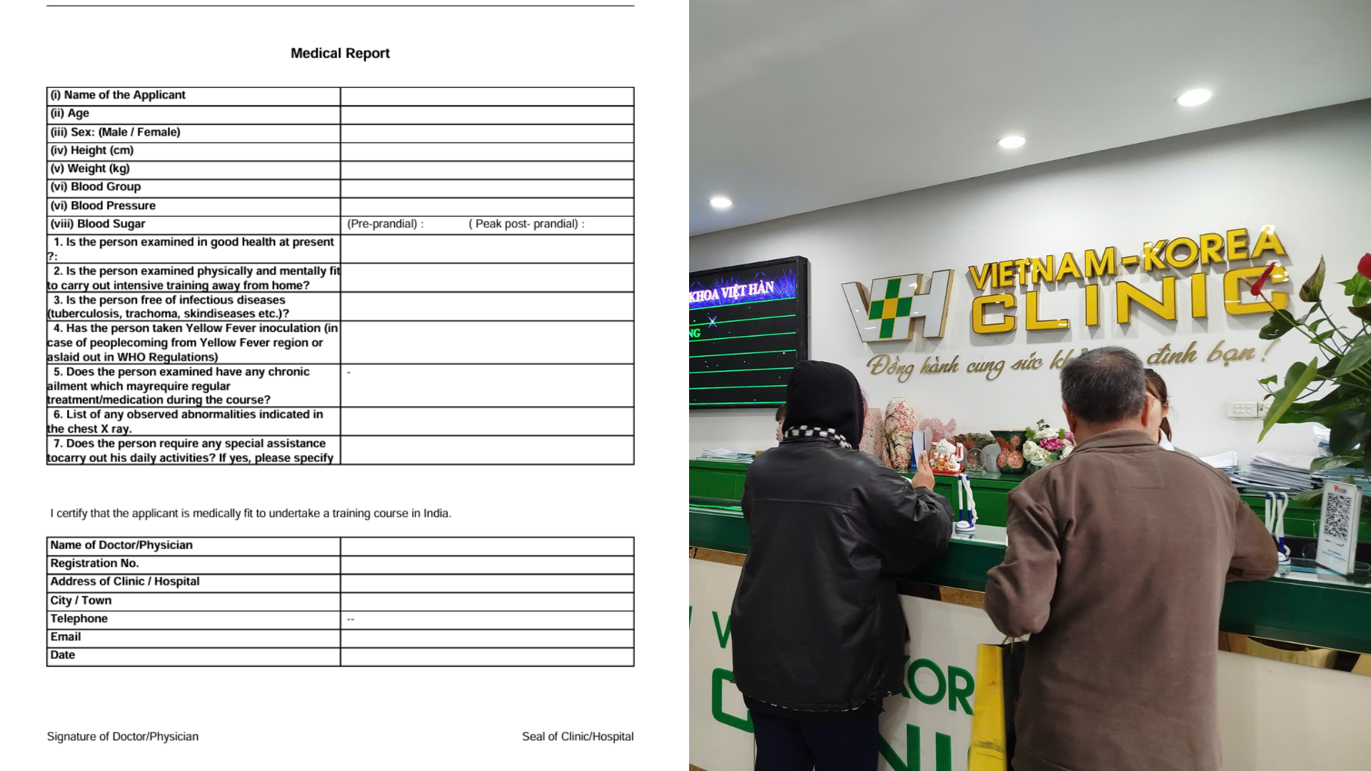 Khám sức khỏe đi Ấn Độ ở Hà Nội